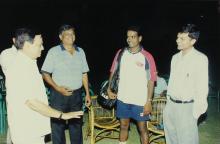 Indian cricketer Sunil Joshi at IIT Madras, 2001