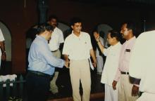Sourav Ganguly at IIT Madras, 2001