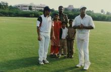 Sachin Tendulkar photographed at IIT Madras, 2001