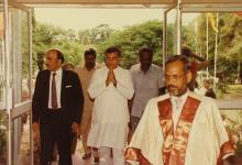 Mr. A. L. Mudaliar with Mr. Arif Mohammed Khan at IIT Madras, 1990