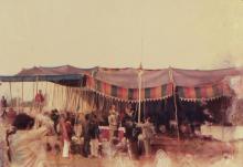 Hoisting the flag at the 22nd Inter-IIT Sports Meet, 1985