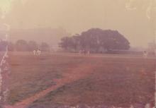 A cricket match in progress at IIT Delhi, 1985