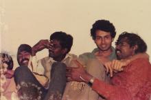 A photograph of students taken during the 22nd Inter-IIT Sports Meet, 1985