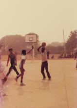 A basketball match at IIT Delhi, 1985