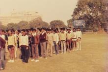 Members of the IIT Madras sports and athletics team, 1985