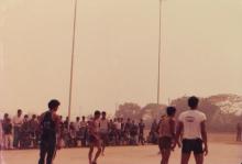 A basketball match at IIT Delhi, 1985