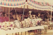 Trophies, shields and prizes lined up at IIT Delhi, 1985