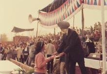 A photograph taken during the 22nd Inter-IIT Sports Meet, 1985