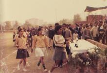 At the prize distribution ceremony of the 22nd Inter-IIT Sports Meet, 1985