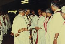 Dr. P. Rama Rao meets some of the IIT Madras faculty, 1992