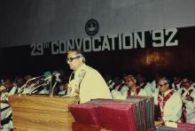 At the 29th Convocation of IIT Madras, 1992