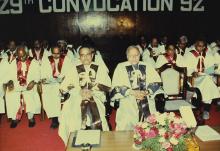 Dr. P. Rama Rao and Dr. M. S. Swaminathan at IIT Madras, 1992
