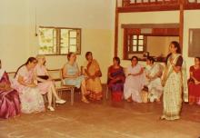 A group of women enjoying a laugh together at IIT Madras