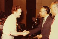 A photograph taken during an event at IIT Madras