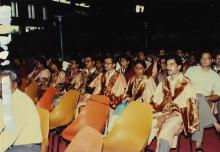 A section of the audience, comprising of graduating students photographed at the 26th Convocation, 1989