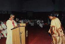 At the 26th Convocation of IIT Madras, 1989