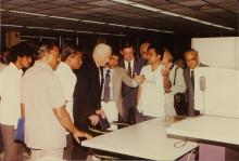 A photograph of Richard von Weizsäcker during his visit to IIT Madras, 1991
