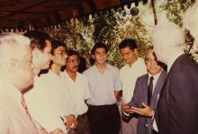 Prof. N. V. C. Swamy and Richard von Weizsäcker at IIT Madras, 1991