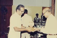 An award is presented during the 29th Institute Day, 1988