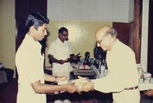 An award is presented during the 29th Institute Day, 1988