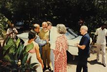 The Director greets the distinguished guests, 1988