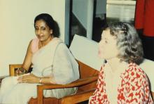Mrs. Pushpa Srinath and Mrs. Eva Seitz, 1988