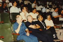 A section of the audience during the handing of the Siemens 7580-E computer system to IIT Madras, 1988