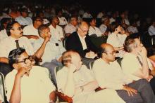 A section of the audience at the Central Lecture Theatre, 1988