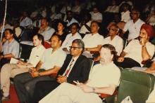 A section of the audience at the Central Lecture Theatre, 1988
