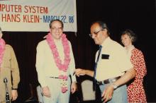 Prof. L. S. Srinath and Dr. Konrad Seitz at IIT Madras, 1988