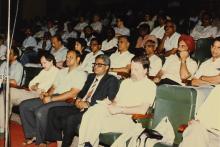 A section of the audience at the Central Lecture Theatre, 1988