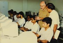 Mr. Hans Klein at IIT Madras, 1988