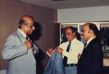 Dr. V. S. Arunachalam, Prof. L. S. Srinath and Mr. A. L. Mudaliar at IIT Madras, 1988
