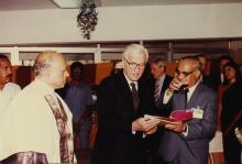 A photograph of Richard von Weizsäcker at IIT Madras, 1991