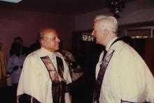 Dr. M. S. Swaminathan with Dr. Richard von Weizsäcker at IIT Madras, 1991