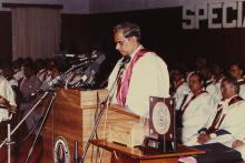 At the special convocation held in 1991