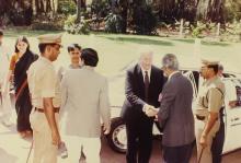 Richard von Weizsäcker at IIT Madras, 1991