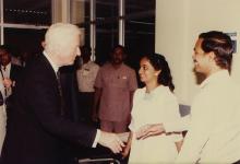 Richard von Weizsäcker at IIT Madras, 1991