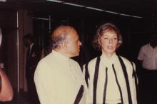 Dr. M. S. Swaminathan and Mrs. Eva Seitz at IIT Madras, 1991
