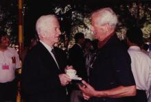 Dr. Richard von Weizsäcker and Mr. Gerhard Fischer at IIT Madras, 1991