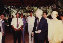 Dr. Richard von Weizsäcker and his wife Marianne at IIT Madras, 1991