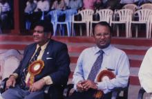 Prof. R. Natarajan with the chief guest, 1999