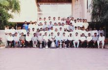 The IIT Madras team with the General Championship trophy, 1999