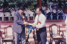 Prof. R. Natarajan with the chief guest, 1999