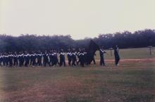 A photograph taken during the march-past at the 35th Inter-IIT Sports Meet, 1999 