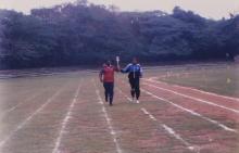 The torch relay takes place at the Manohar C. Watsa Stadium, 1999