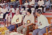 Prof. N. V. C. Swamy with Mr. Ramesh Krishnan at IIT Madras, 1994