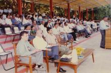 Prof. P. Srinivasa Rao addresses the audience, 1994