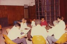 Judges for an event in discussion, 1994