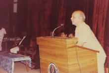 Prof. Y. Narayana Rao addresses the audience, 1994